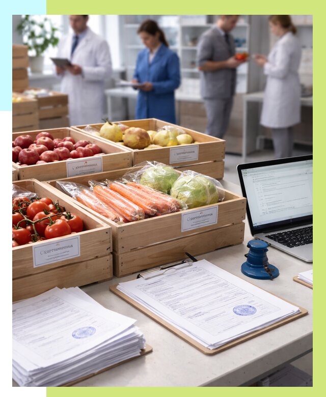 Сертификация овощей и фруктов в Щекине от 8748 р. | Алешин-Екн