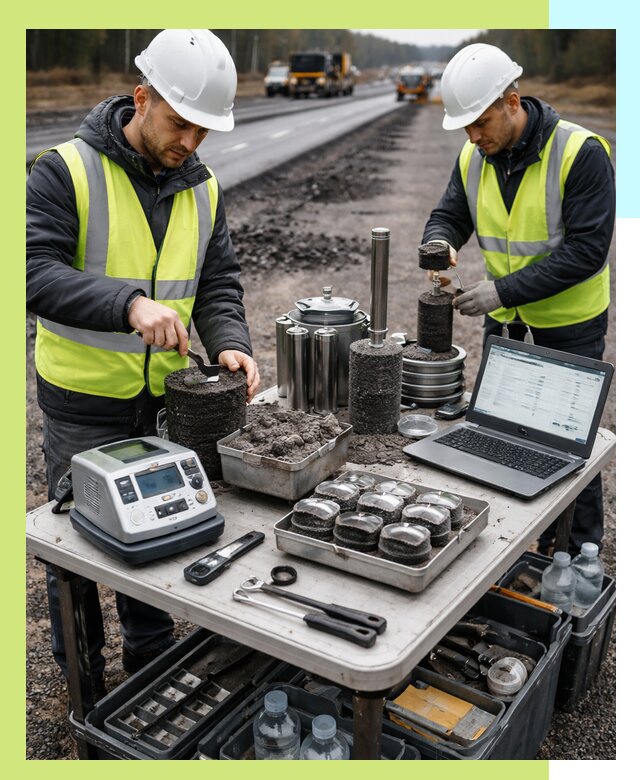 Сертификация асфальта: испытания и подтверждение в Щекине