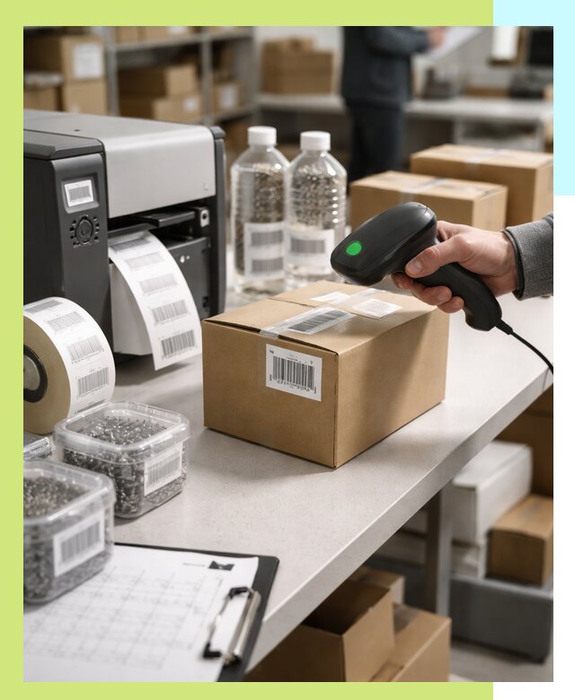Штрихкодирование продукции и маркировка для продажи в Щекине
