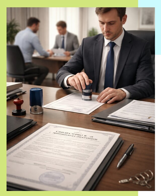 Оформление свидетельства о государственной регистрации в Щекине