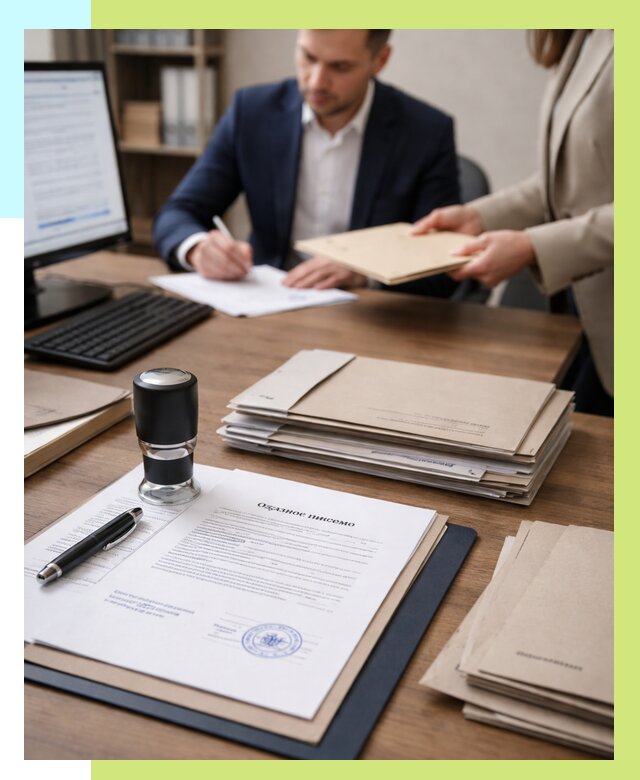 Отказное письмо для таможни в Щекине от 3088 р, Алешин-Екн