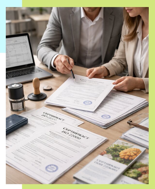 Сертификат ISO 22000 в Щекине от 41168 р. под ключ | Алешин-Екн